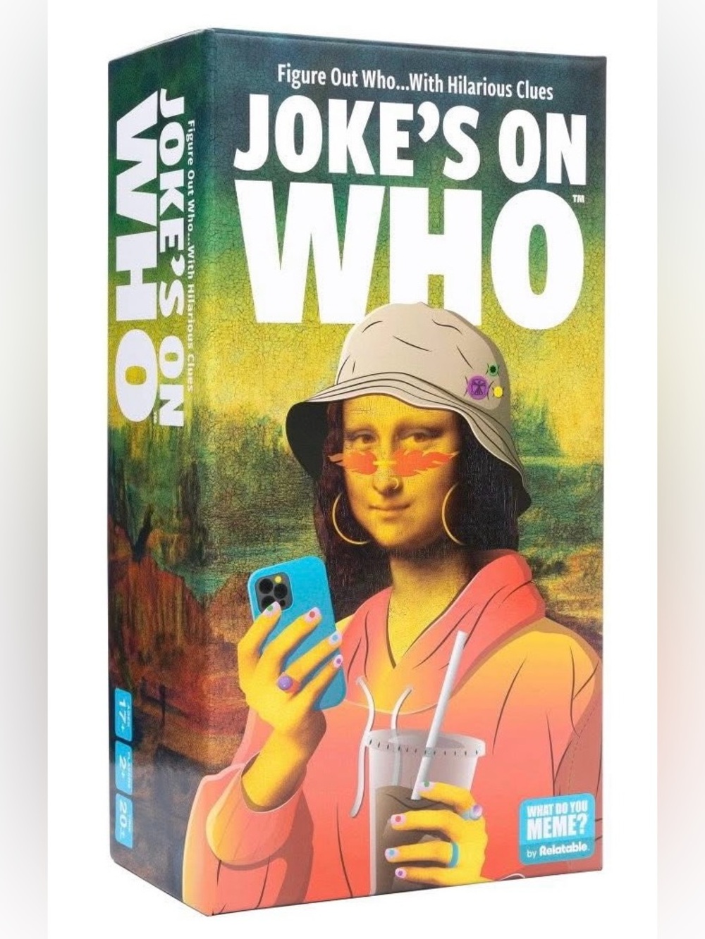 Joke's On Who Party Card Game - Vibrant Pop Art Box